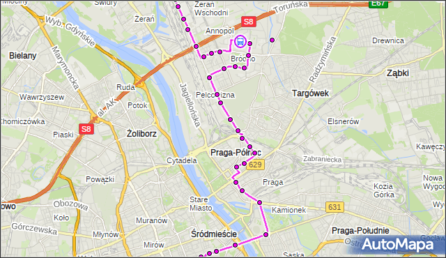 Rozkład jazdy autobusu N64 na przystanku Klub Lira 02. ZTM Warszawa na mapie Targeo
