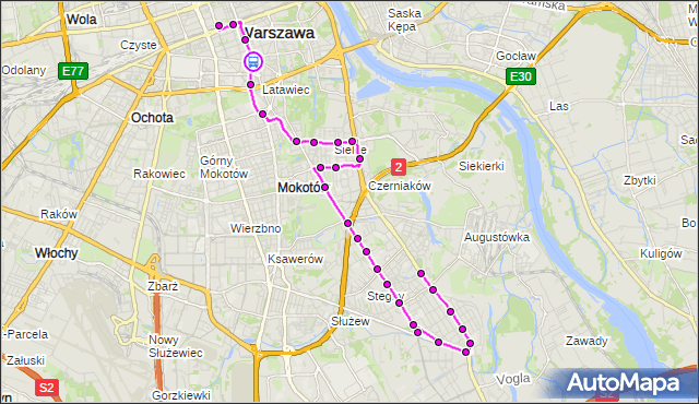 Rozkład jazdy autobusu N31 na przystanku pl.Konstytucji 02. ZTM Warszawa na mapie Targeo