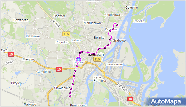 Rozkład jazdy tramwaju 11 na przystanku Plac Kościuszki 12. ZDiTM Szczecin na mapie Targeo