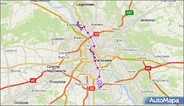 Rozkład jazdy autobusu 503 na przystanku Strzeleckiego 01. ZTM Warszawa na mapie Targeo