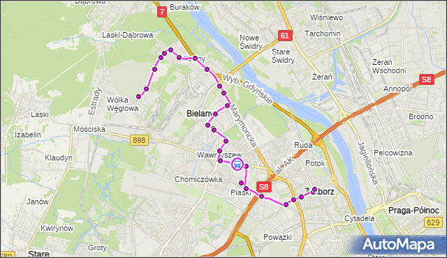 Rozkład jazdy autobusu 303 na przystanku Bielany-Ratusz 01. ZTM Warszawa na mapie Targeo