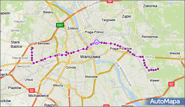 Rozkład jazdy autobusu 125 na przystanku Lubelska 01. ZTM Warszawa na mapie Targeo