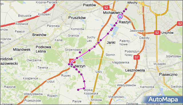 Rozkład jazdy autobusu 703 na przystanku Na Skraju 01. ZTM Warszawa na mapie Targeo