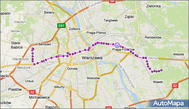 Rozkład jazdy autobusu 125 na przystanku Wspólna Droga 01. ZTM Warszawa na mapie Targeo
