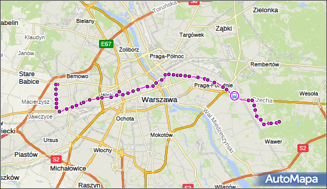 Rozkład jazdy autobusu 125 na przystanku Edisona 02. ZTM Warszawa na mapie Targeo