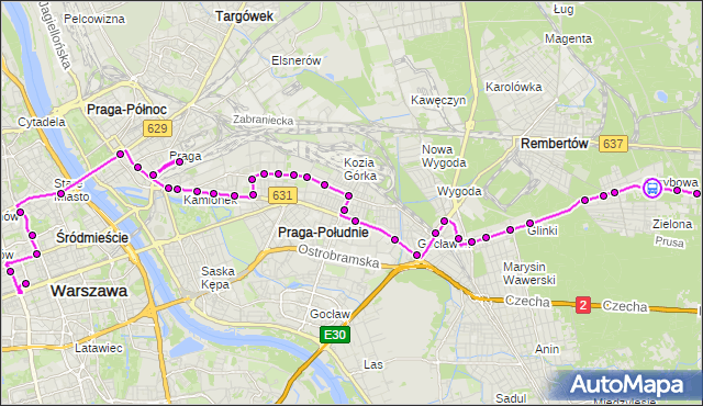 Rozkład jazdy autobusu N71 na przystanku Grzybowa 01. ZTM Warszawa na mapie Targeo