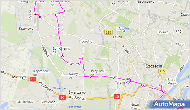 Rozkład jazdy autobusu 521 na przystanku Plac Kościuszki 22. ZDiTM Szczecin na mapie Targeo