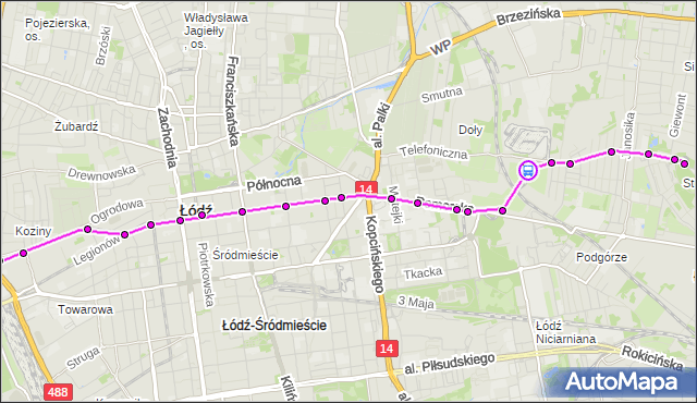 Rozkład jazdy tramwaju 15 na przystanku Telefoniczna Zajezdnia. MPKLodz na mapie Targeo
