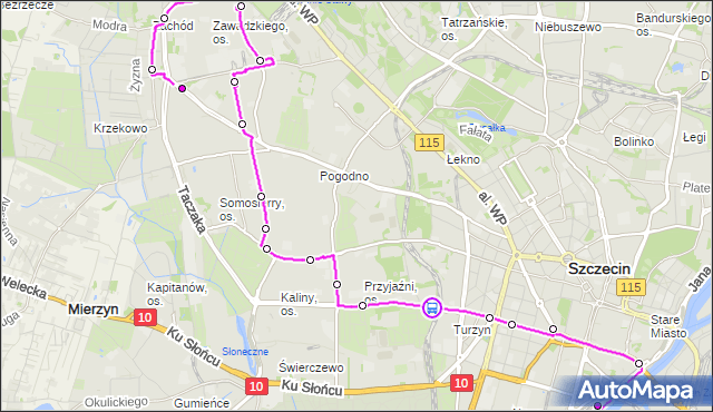 Rozkład jazdy autobusu 521 na przystanku Turzyn Dworzec 11. ZDiTM Szczecin na mapie Targeo