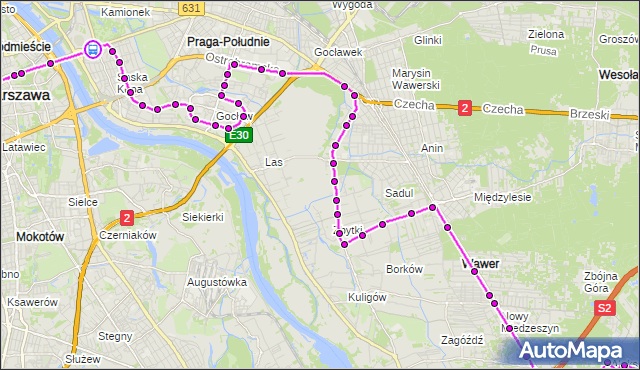 Rozkład jazdy autobusu N72 na przystanku rondo Waszyngtona 02. ZTM Warszawa na mapie Targeo