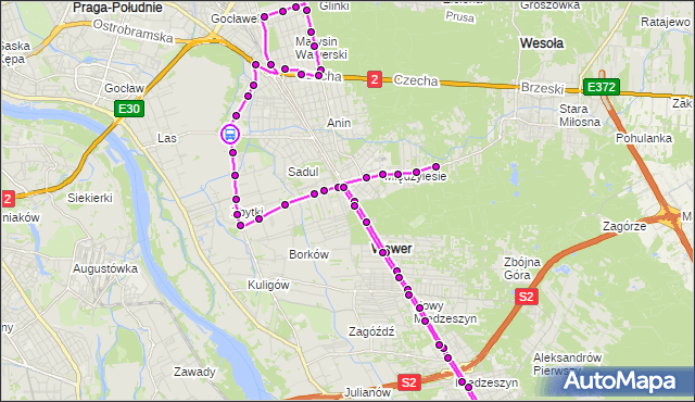 Rozkład jazdy autobusu 305 na przystanku Lucerny 02. ZTM Warszawa na mapie Targeo