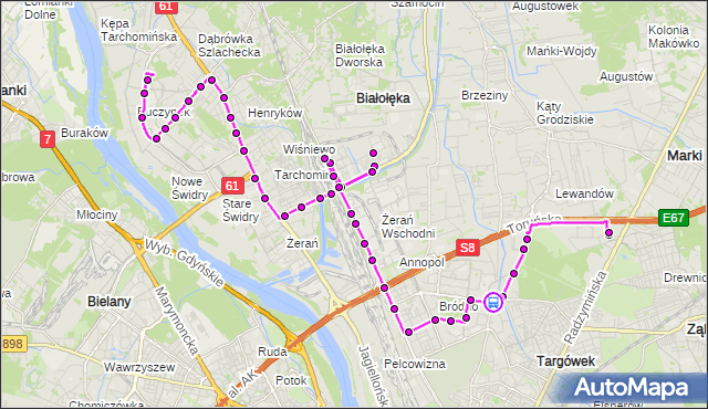 Rozkład jazdy autobusu 126 na przystanku Metro Kondratowicza 02. ZTM Warszawa na mapie Targeo