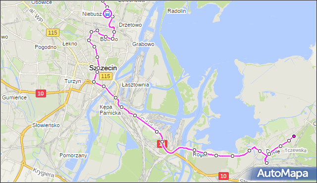 Rozkład jazdy autobusu 522 na przystanku Pasterska 12. ZDiTM Szczecin na mapie Targeo