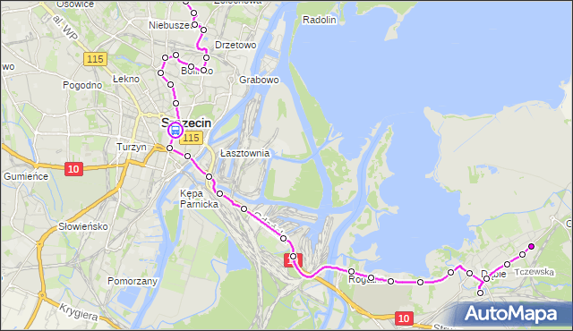 Rozkład jazdy autobusu 522 na przystanku Plac Żołnierza Polskiego 11. ZDiTM Szczecin na mapie Targeo