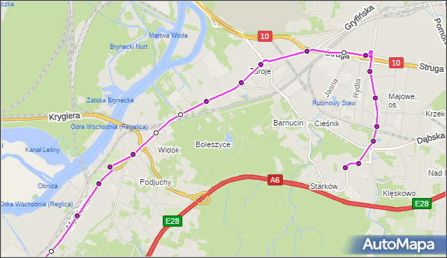 Rozkład jazdy autobusu 66 na przystanku SKM Żydowce 11. ZDiTM Szczecin na mapie Targeo