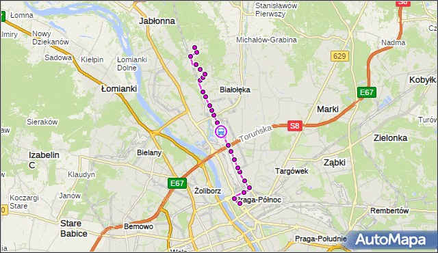 Rozkład jazdy autobusu 176 na przystanku Fabryka Pomp 02. ZTM Warszawa na mapie Targeo