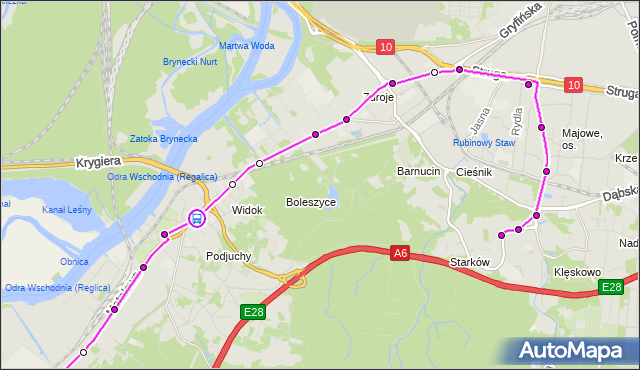 Rozkład jazdy autobusu 66 na przystanku Granitowa 11. ZDiTM Szczecin na mapie Targeo