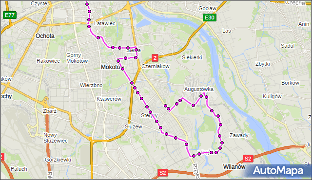 Rozkład jazdy autobusu N31 na przystanku Centrum 01. ZTM Warszawa na mapie Targeo