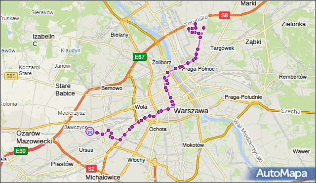 Rozkład jazdy autobusu 127 na przystanku Nowe Włochy 01. ZTM Warszawa na mapie Targeo