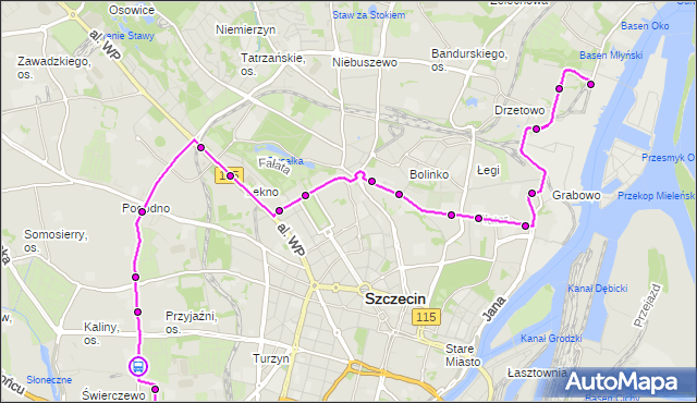 Rozkład jazdy autobusu 67 na przystanku Ogrody „Santocka” nż 11. ZDiTM Szczecin na mapie Targeo