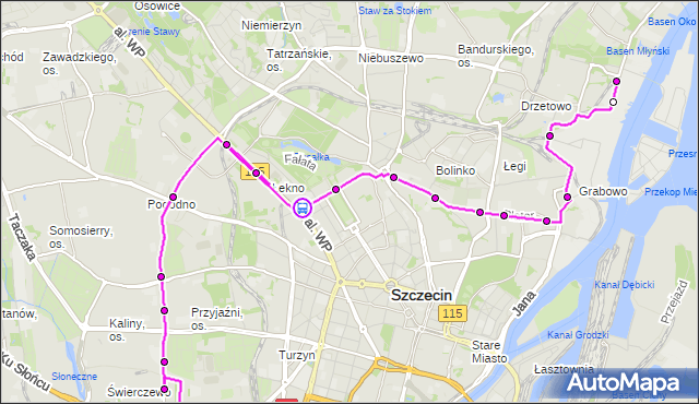 Rozkład jazdy autobusu 67 na przystanku Piotra Skargi 12. ZDiTM Szczecin na mapie Targeo