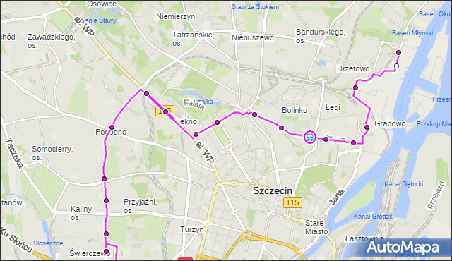 Rozkład jazdy autobusu 67 na przystanku Sczanieckiej 21. ZDiTM Szczecin na mapie Targeo