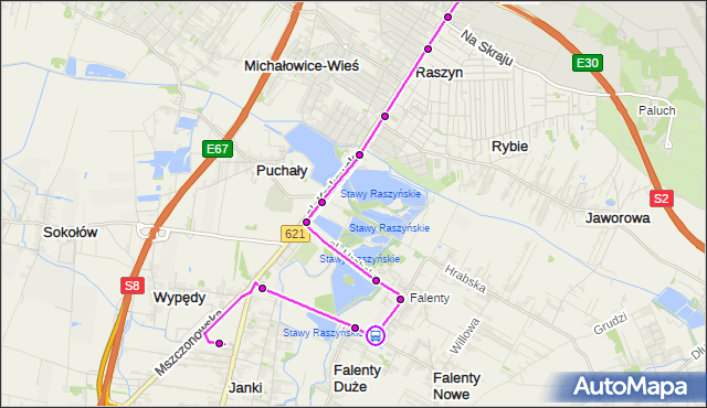 Rozkład jazdy autobusu 706 na przystanku Falenty Nowe 01. ZTM Warszawa na mapie Targeo