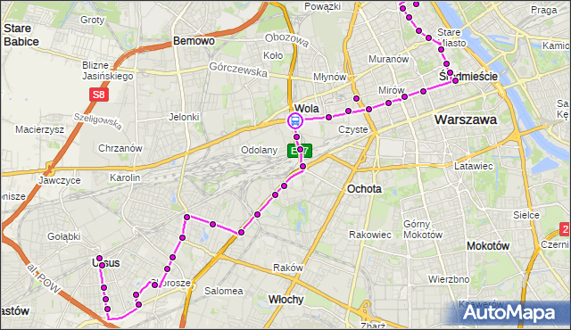 Rozkład jazdy autobusu 178 na przystanku PKP Wola (Kasprzaka) 01. ZTM Warszawa na mapie Targeo