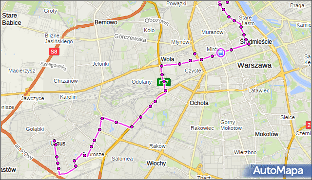 Rozkład jazdy autobusu 178 na przystanku rondo ONZ 05. ZTM Warszawa na mapie Targeo
