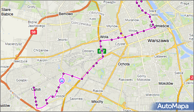 Rozkład jazdy autobusu 178 na przystanku Ryżowa 02. ZTM Warszawa na mapie Targeo