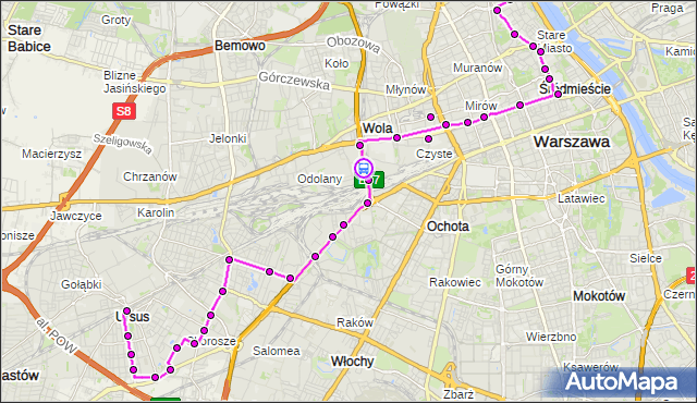 Rozkład jazdy autobusu 178 na przystanku Parafialna 01. ZTM Warszawa na mapie Targeo