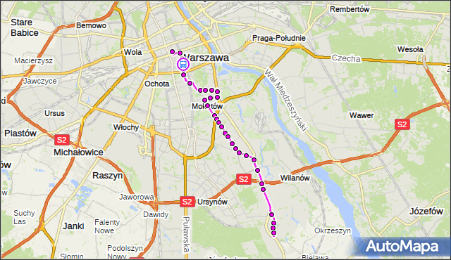 Rozkład jazdy autobusu N81 na przystanku pl.Konstytucji 01. ZTM Warszawa na mapie Targeo