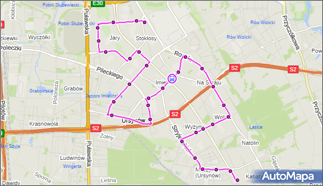 Rozkład jazdy autobusu 179 na przystanku Metro Imielin 01. ZTM Warszawa na mapie Targeo