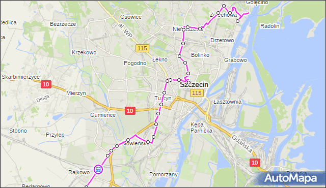 Rozkład jazdy autobusu 523 na przystanku Cukrowa 21. ZDiTM Szczecin na mapie Targeo