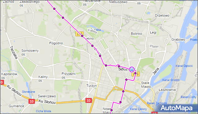 Rozkład jazdy tramwaju 1 na przystanku Plac Rodła 24. ZDiTM Szczecin na mapie Targeo