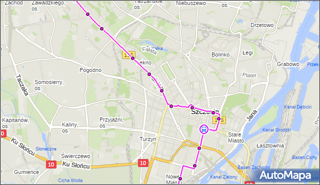 Rozkład jazdy tramwaju 1 na przystanku Plac Żołnierza Polskiego 31. ZDiTM Szczecin na mapie Targeo