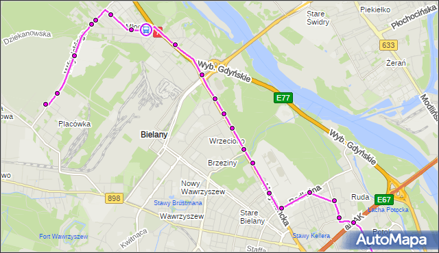 Rozkład jazdy autobusu 181 na przystanku Dzierżoniowska 04. ZTM Warszawa na mapie Targeo