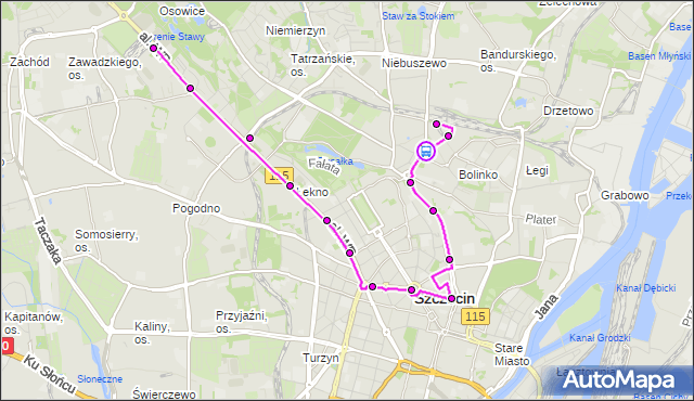 Rozkład jazdy tramwaju 2 na przystanku Niemcewicza 21. ZDiTM Szczecin na mapie Targeo