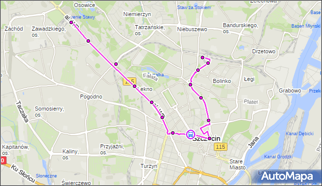 Rozkład jazdy tramwaju 2 na przystanku Plac Grunwaldzki 12. ZDiTM Szczecin na mapie Targeo