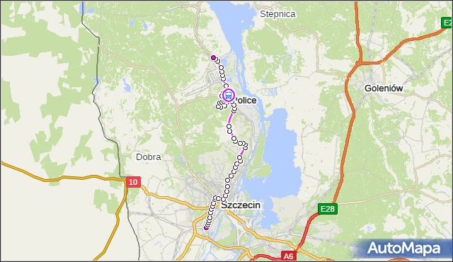 Rozkład jazdy autobusu 524 na przystanku Police Grunwaldzka 12. ZDiTM Szczecin na mapie Targeo