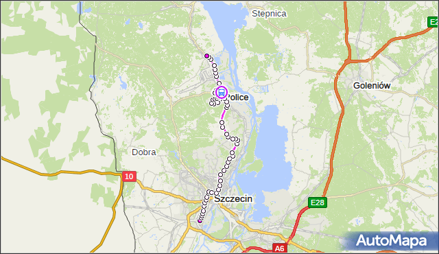 Rozkład jazdy autobusu 524 na przystanku Police Grunwaldzka 12. ZDiTM Szczecin na mapie Targeo