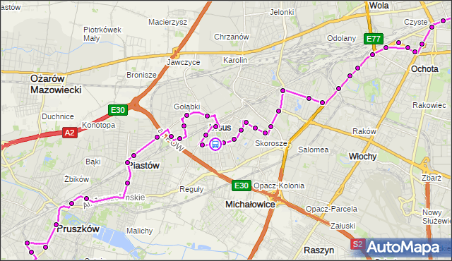 Rozkład jazdy autobusu N85 na przystanku Spisaka 02. ZTM Warszawa na mapie Targeo