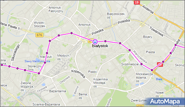 Rozkład jazdy autobusu 12 na przystanku BOTANICZNA/PK. BKM na mapie Targeo