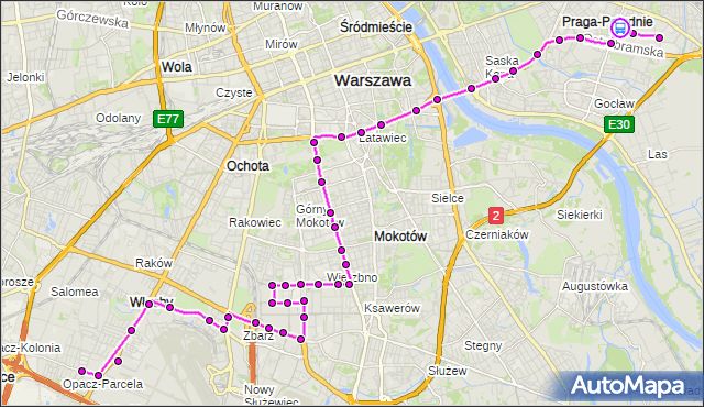 Rozkład jazdy autobusu 182 na przystanku Łukowska 03. ZTM Warszawa na mapie Targeo