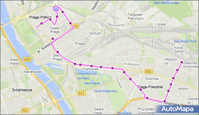 Rozkład jazdy autobusu 135 na przystanku 11 Listopada 01. ZTM Warszawa na mapie Targeo
