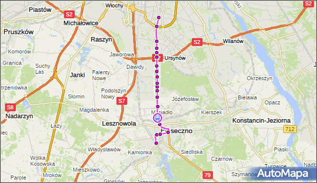 Rozkład jazdy autobusu 709 na przystanku Energetyczna 02. ZTM Warszawa na mapie Targeo