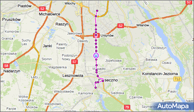 Rozkład jazdy autobusu 709 na przystanku Karczunkowska 02. ZTM Warszawa na mapie Targeo