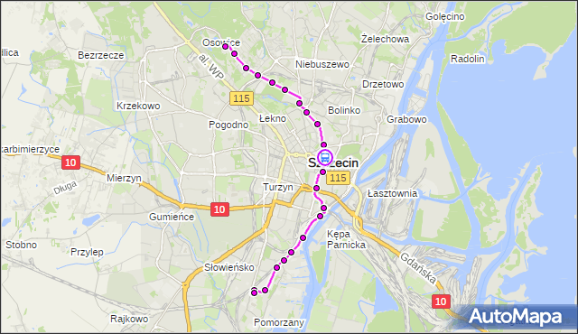 Rozkład jazdy tramwaju 3 na przystanku Plac Rodła 11. ZDiTM Szczecin na mapie Targeo