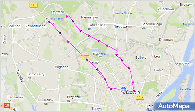 Rozkład jazdy tramwaju 3 na przystanku Plac Grunwaldzki 11. ZDiTM Szczecin na mapie Targeo
