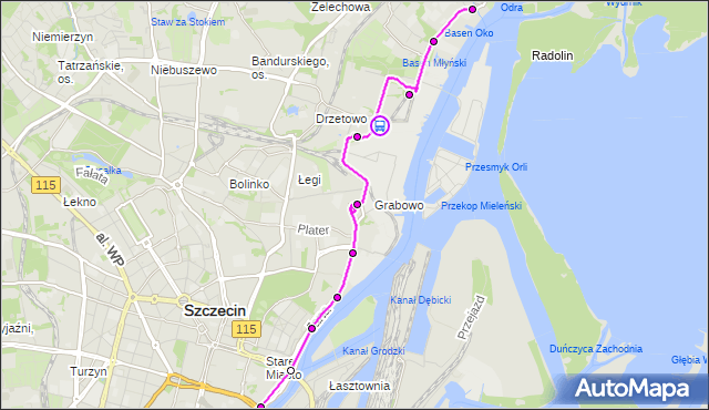 Rozkład jazdy tramwaju 3 na przystanku Dobromiry 21. ZDiTM Szczecin na mapie Targeo